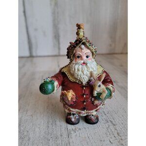 Radko AS IS Frosty leaf santa‎ claus vintage figure xmas